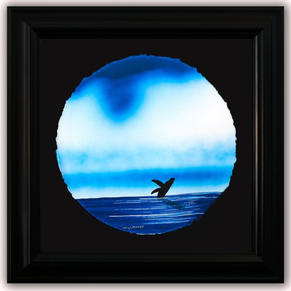 Wyland- Original Watercolor Painting on Deckle Edge Paper "Humpback"
