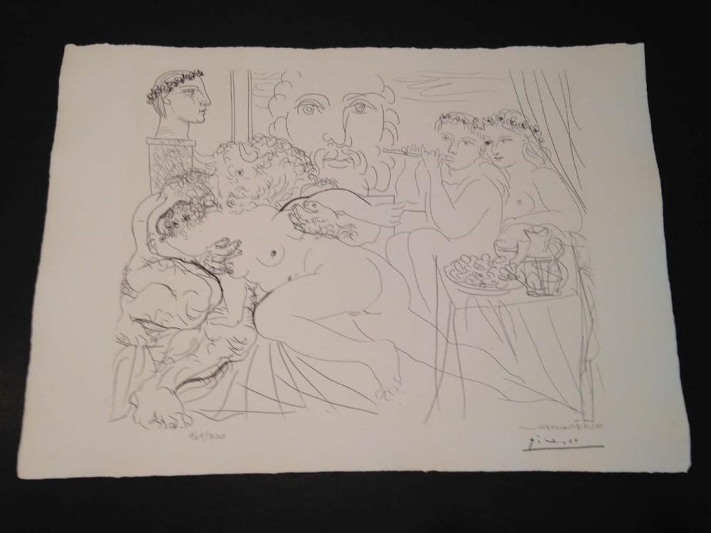 Pablo Picasso Original Limited Edition Lithograph on wove paper From the Suite Vollard