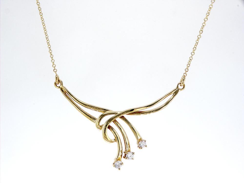 14kt Yellow Gold 0.26 ctw Diamond Pendant