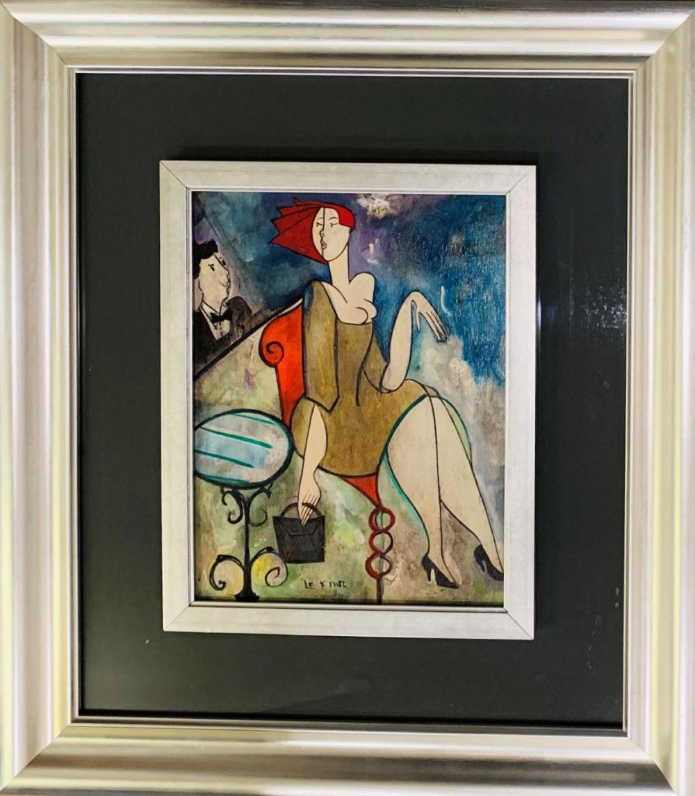 Oil on Panel Painting by Linda Le Kinff