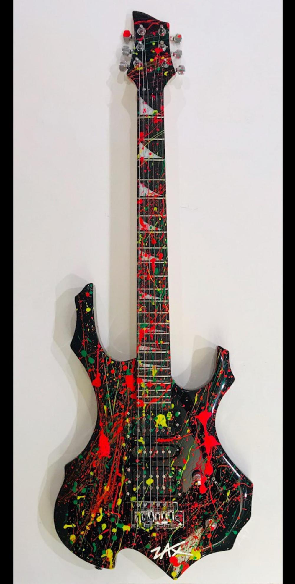 E.M. Zax- One-of-a-Kind hand painted Guitar "Guitar"