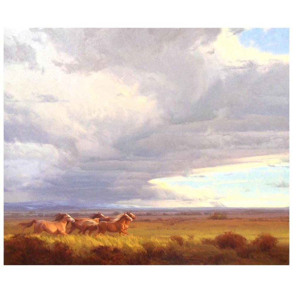 Michael Albrechtsen, "Freedom" Limited Edition on Canvas, Numbered and Hand Signed with Letter of Authenticity.