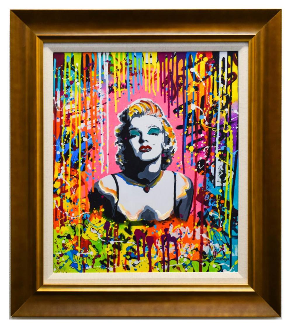Nastya Rovenskaya- Mixed Media "Pink Marilyn"
