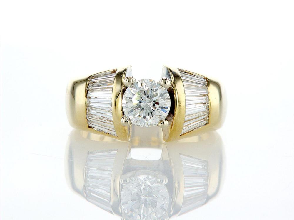 14kt Yellow Gold 1.86ctw Diamond Ring