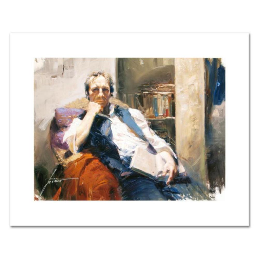 Pino (1931-2010), "The Professor" Limited Edition on Canvas, Numbered and Hand Signed with Certificate of Authenticity.