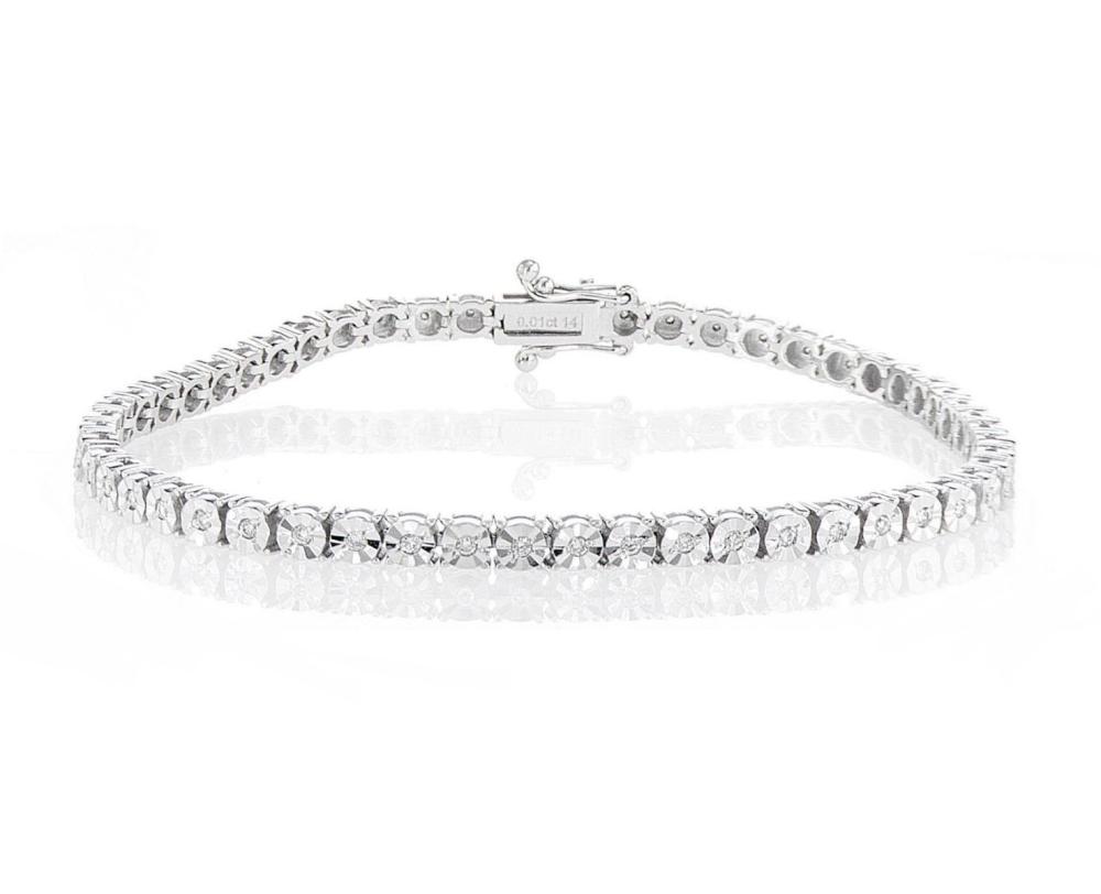 14kt White Gold 0.68ctw Diamond Bracelet