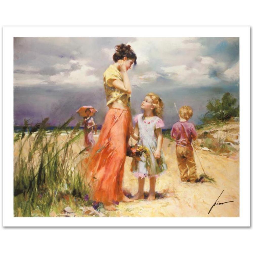 Pino (1939-2010), "Remember When" Hand Signed Limited Edition on Canvas with Certificate of Authenticity.