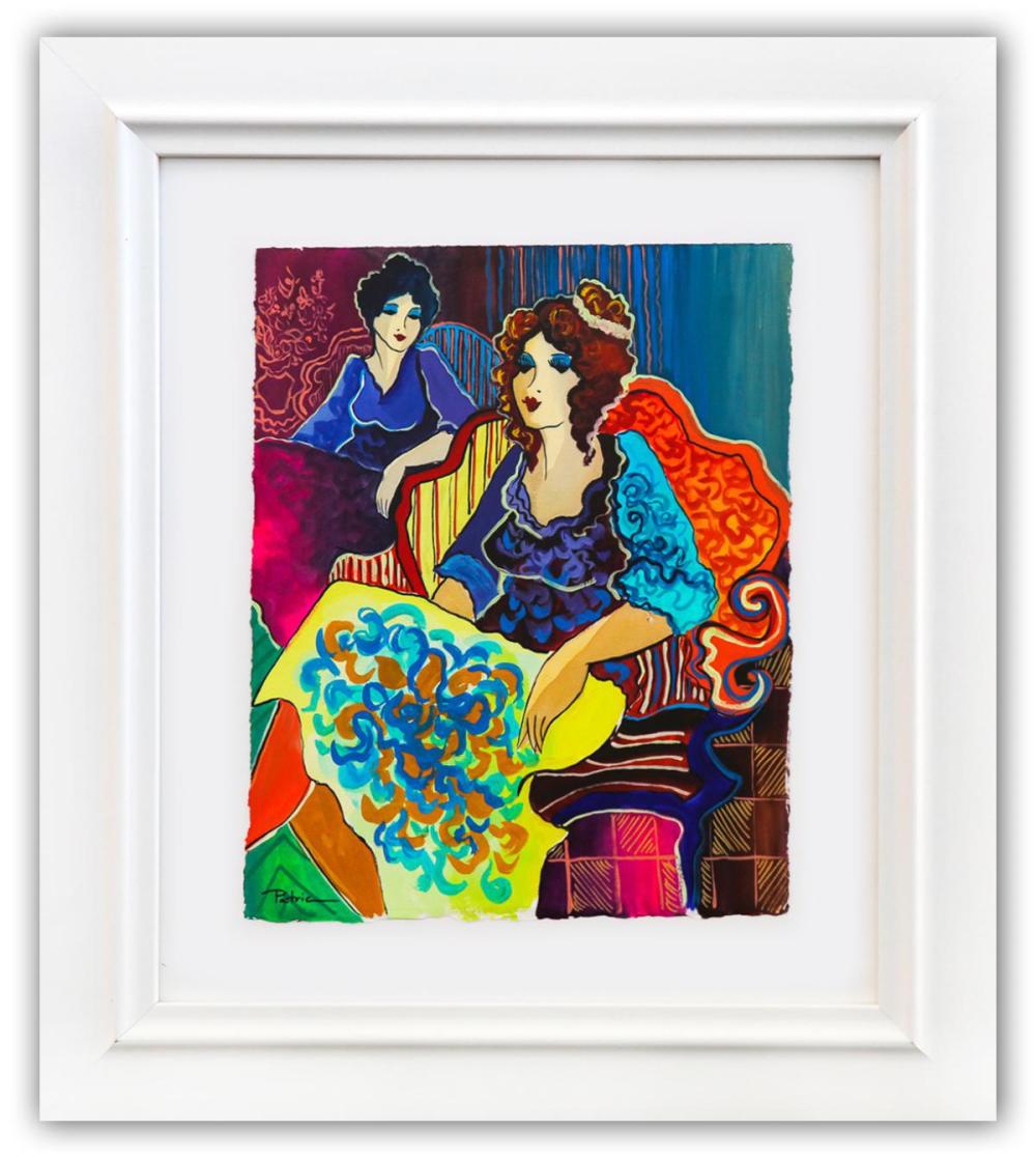 Patricia Govezensky- Original Watercolor "Georgina and Antonella"