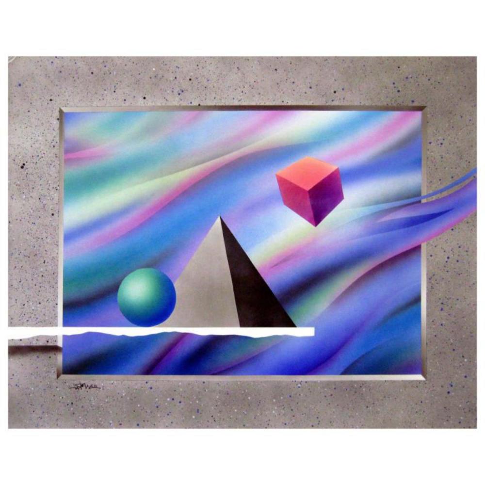 Ken Shotwell, "Anty-Gravity II" Hand Signed Original Panting with Certificate of Authenticity.
