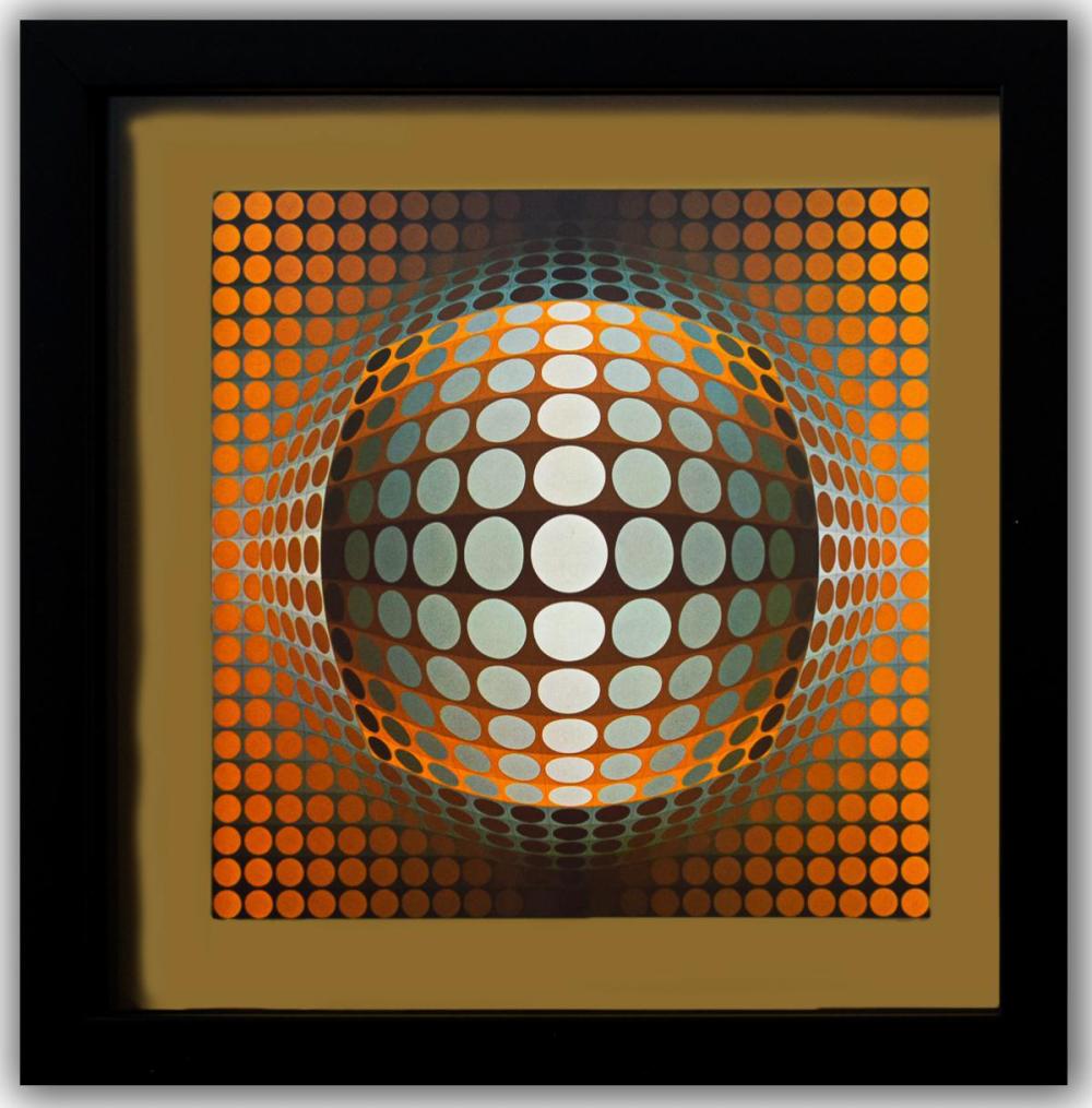 Victor Vasarely- Heliogravure Print "Vega - Zett - 2"