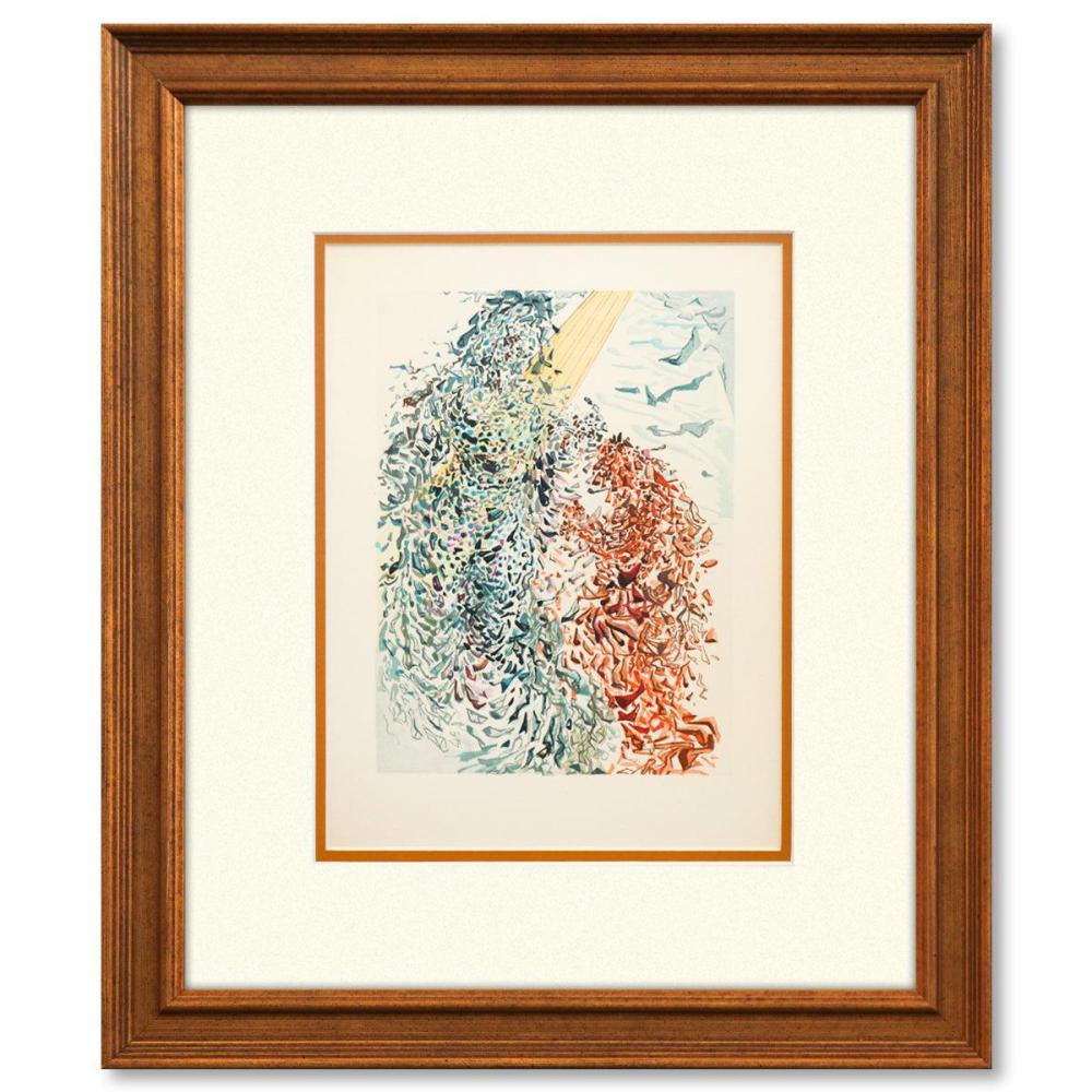 Salvador Dali- Original Color Woodcut on B.F.K. Rives Paper "Paradise 11"