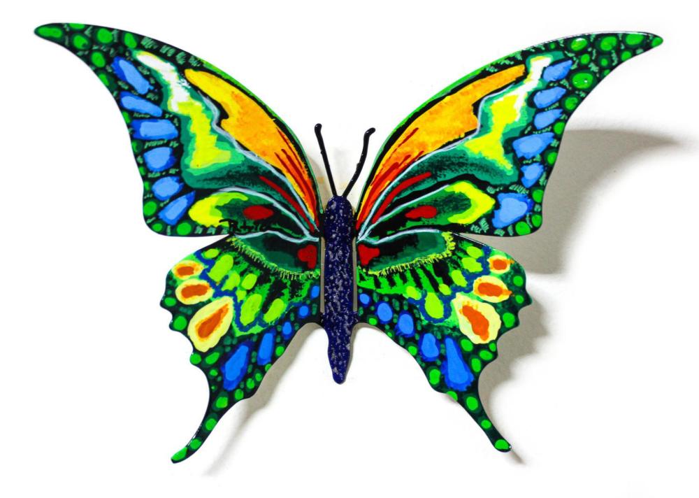 Patricia Govezensky- Original Painting on Cutout Steel "Butterfly CCXII"