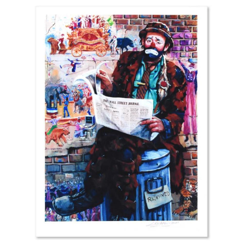 Barry Leighton-Jones (1932-2011), "Wall Street" Limited Edition Lithograph, Numbered and Hand Signed with Letter of Authenticity.
