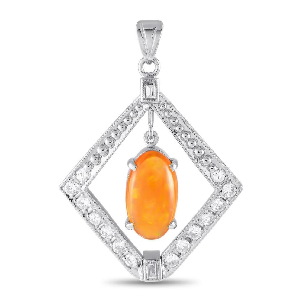 Platinum 0.76ct Diamond and... image