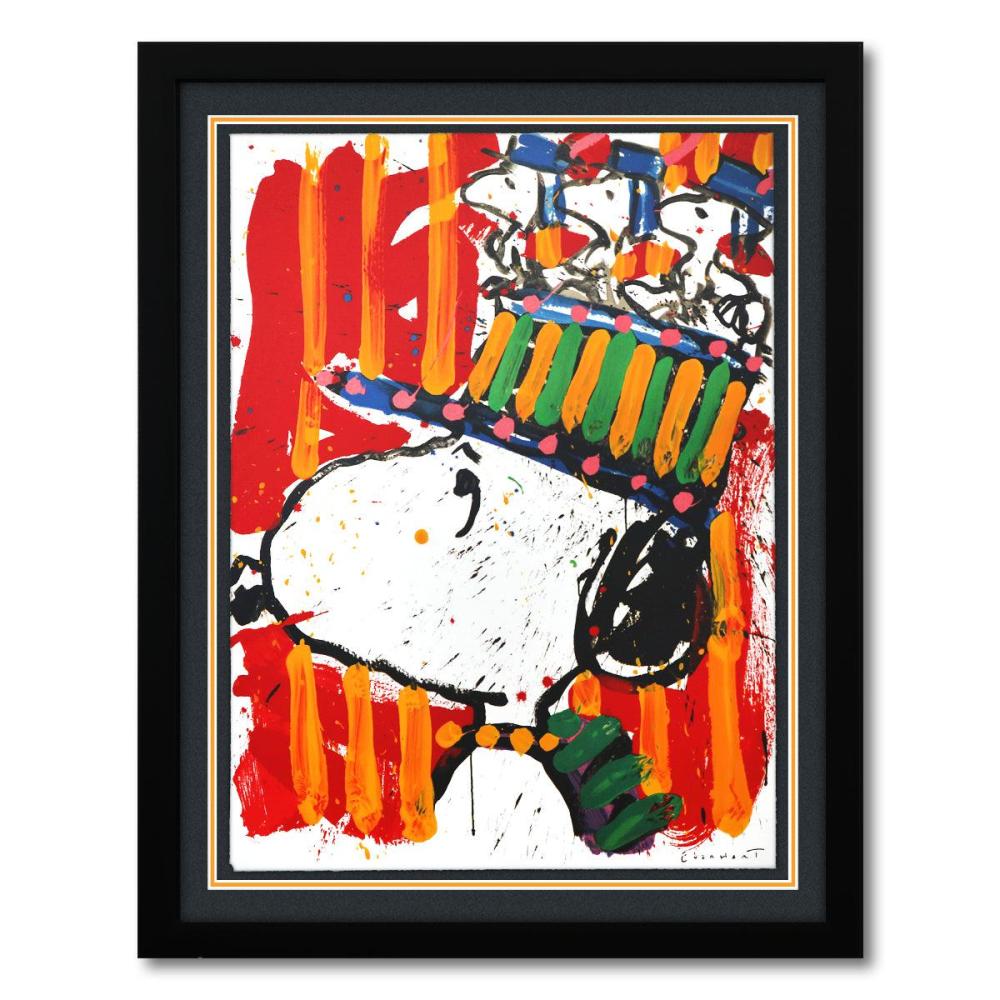 Tom Everhart- Hand Pulled Original Lithograph "Why I Don't Wear Hats"