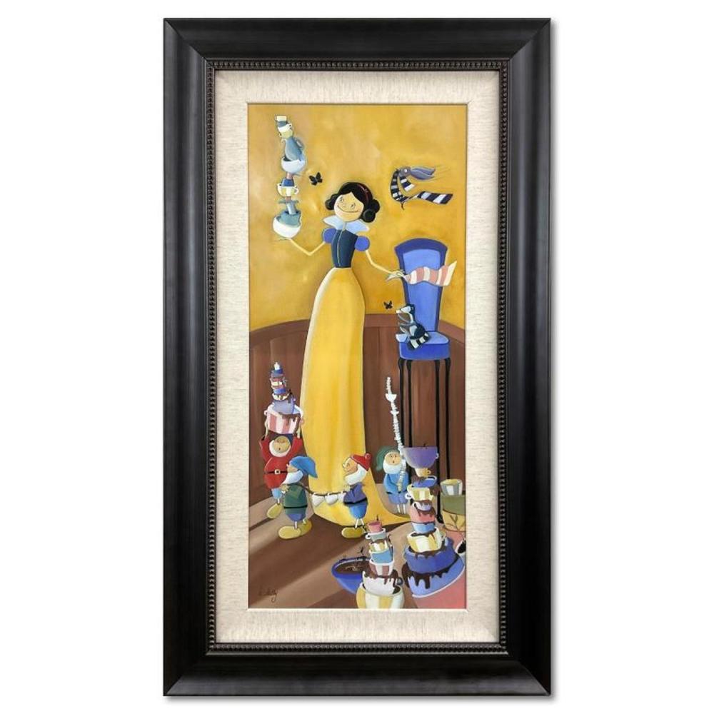 Katie Kelly, "Cleaning Up" Framed Limited Edition on Canvas from Disney Fine Art, Numbered and Hand Signed with Letter of Authenticity