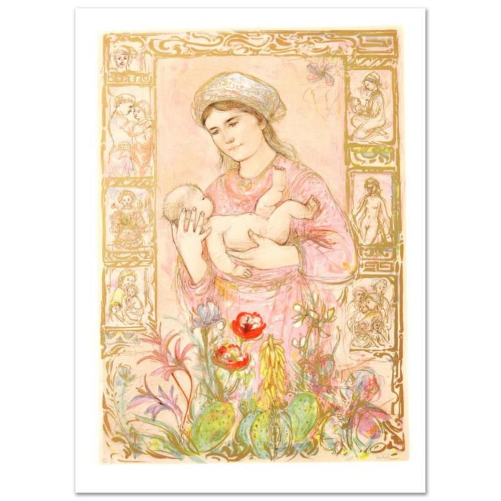 "Raquela" Limited Edition Lithograph by Edna Hibel (1917-2014), Numbered and Hand Signed with Certificate of Authenticity.