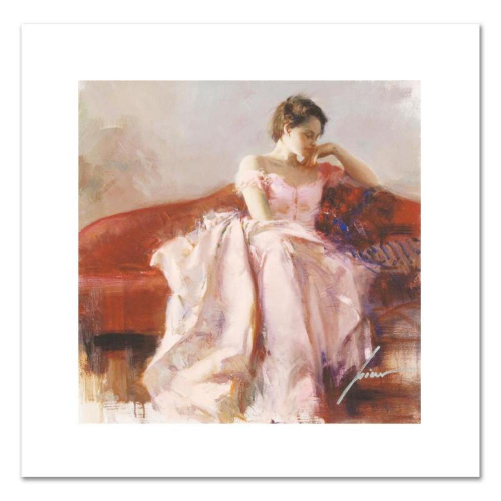 Pino (1939-2010), "Evening" Limited Edition on Canvas, Numbered and Hand Signed with Certificate of Authenticity.