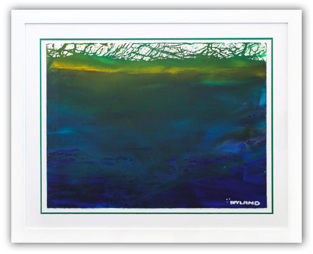 Wyland- Original Watercolor Painting on Deckle Edge Paper "Abstract"