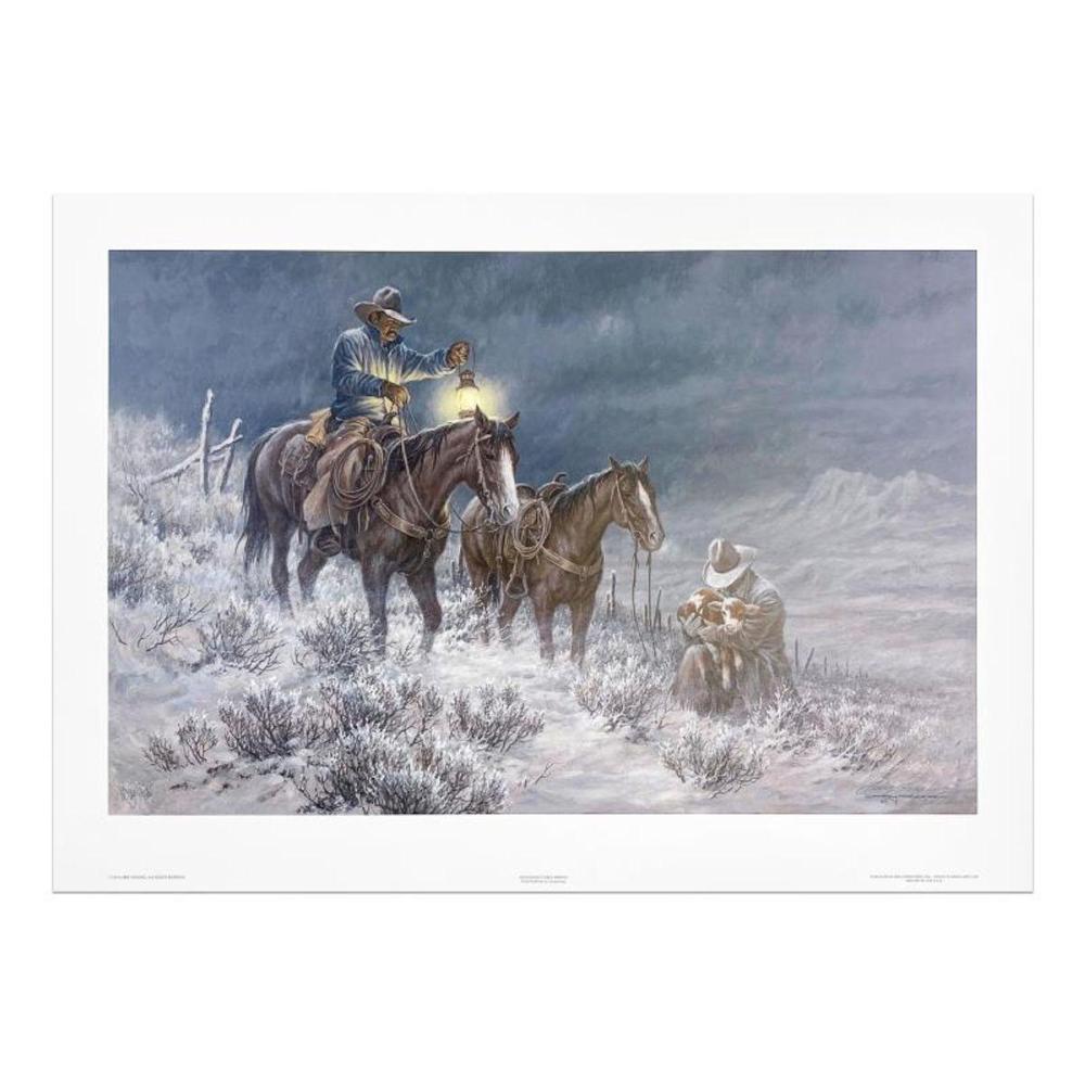 Larry Fanning (1938-2014), "High Range Early Arrival" Limited Edition Lithograph, Numbered and Hand Signed with Letter of Authenticity.