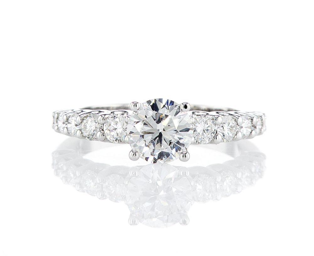 14kt White Gold 1.3ctw Diamond Ring
