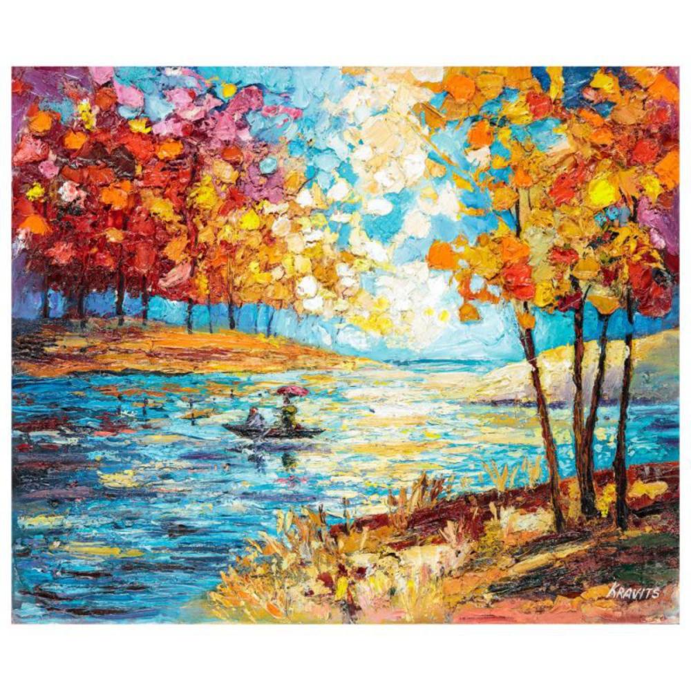 Kravits, Original Oil Painting on Canvas, Hand Signed with Letter Authenticity.