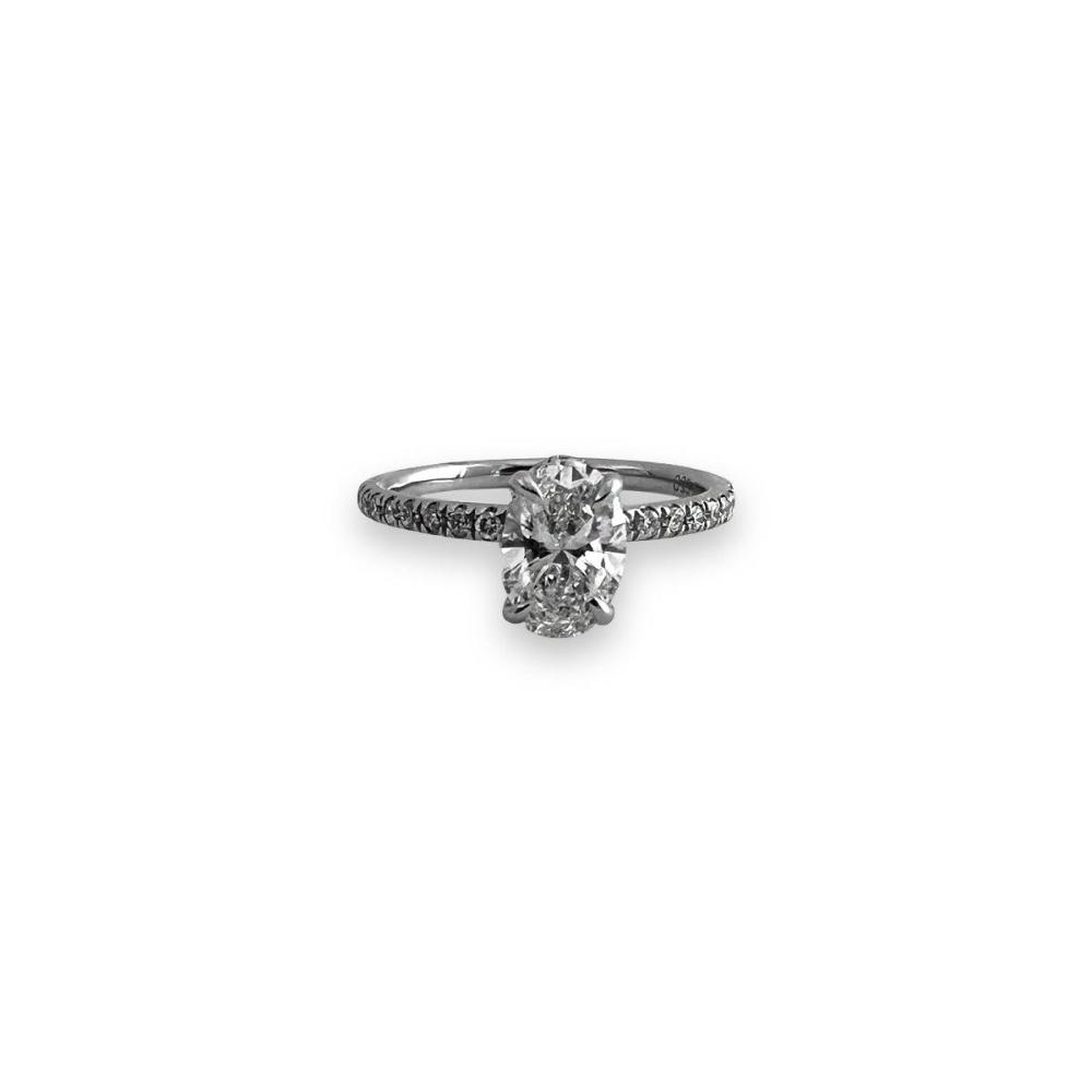 Platinum 1.52ctw Diamond Ring image