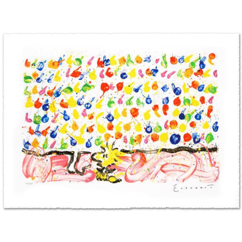 Tweet Tweet Limited Edition Hand Pulled Original Lithograph by Renowned Charles Schulz Protege, Tom Everhart. Numbered and Hand Signed by the Artist, with Certificate of Authenticity.