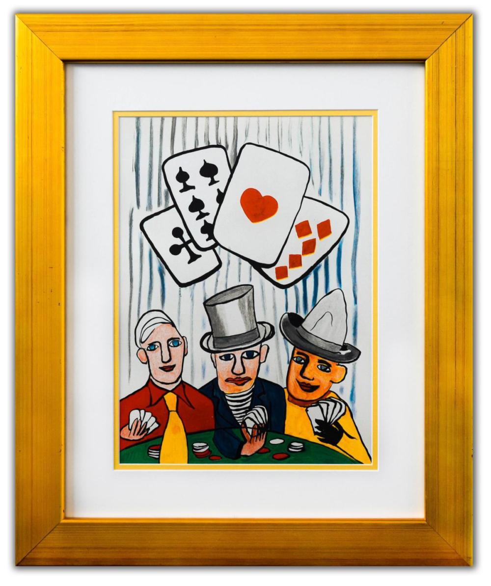 Alexander Calder- Lithograph "DLM212 - Joueurs de cartes I"