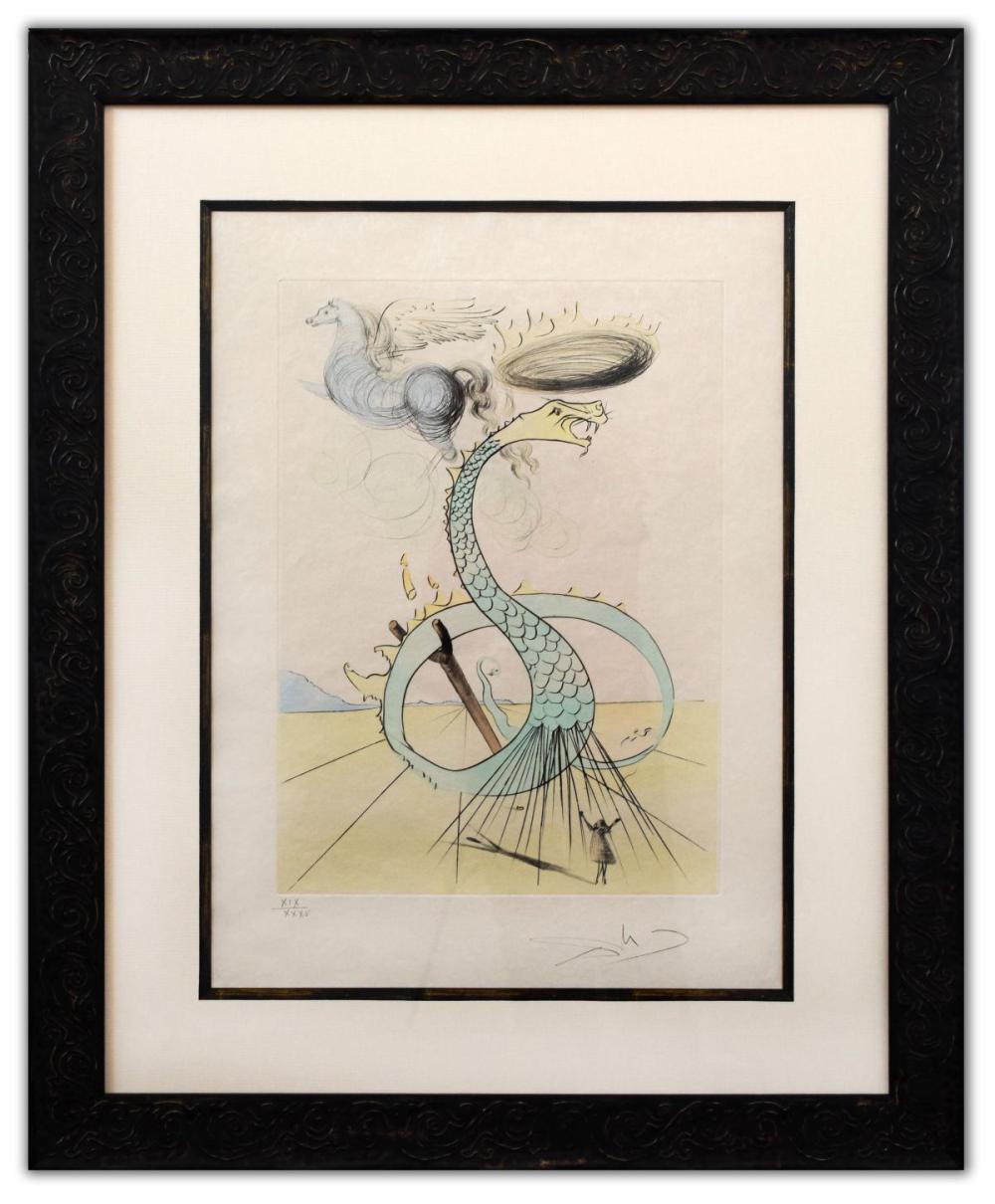Salvador Dali- Original Lithograph "Dan (From Twelve Tribes of Israel Suite)"