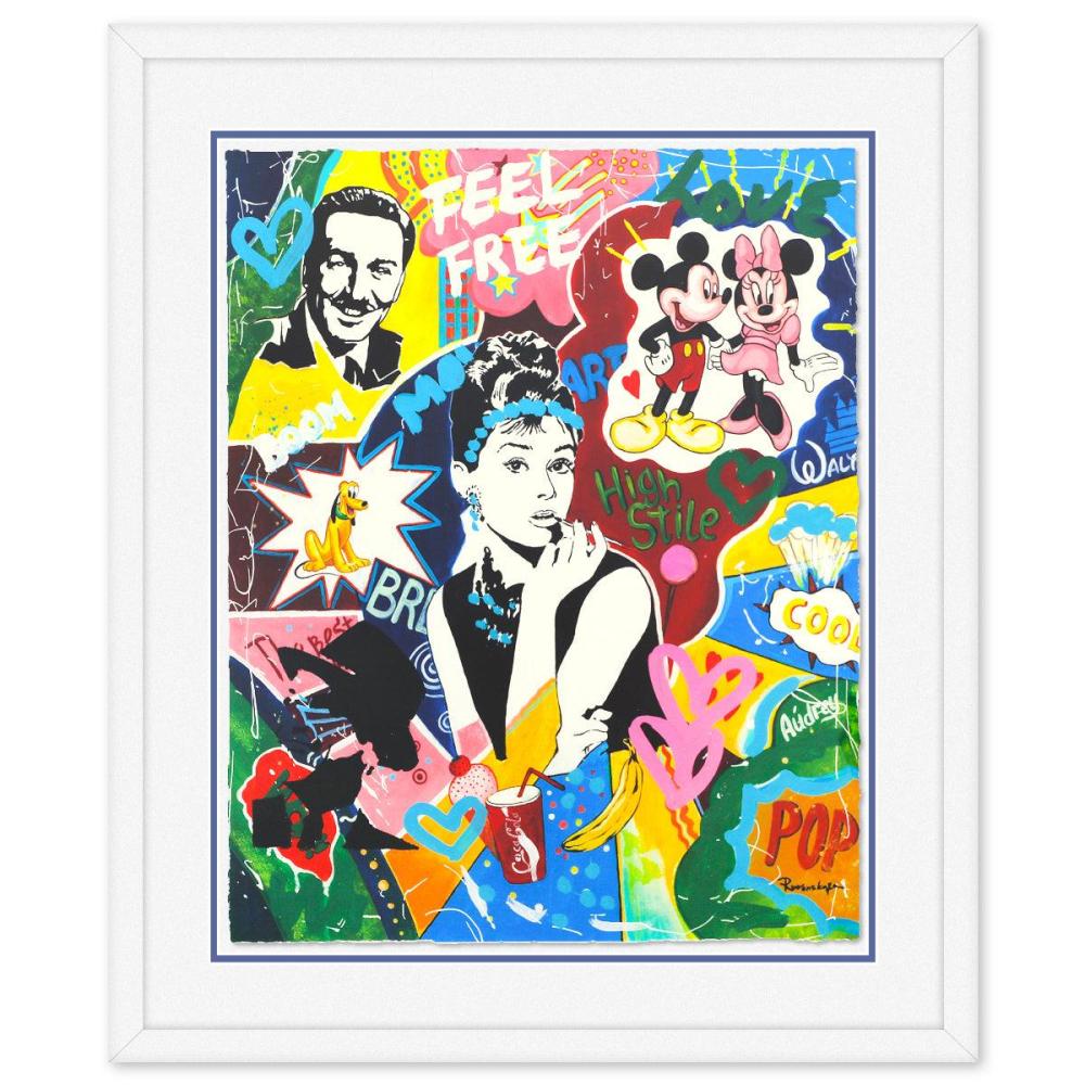 Nastya Rovenskaya- Original Mixed Media on Deckle Edge Paper "High Style"