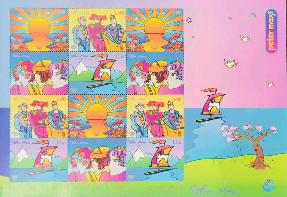 Peter Max Stamp Sheet