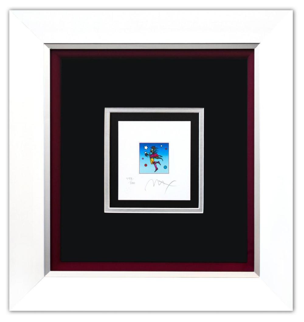 Peter Max- Original Lithograph "Star Catcher on Blue (Mini)"