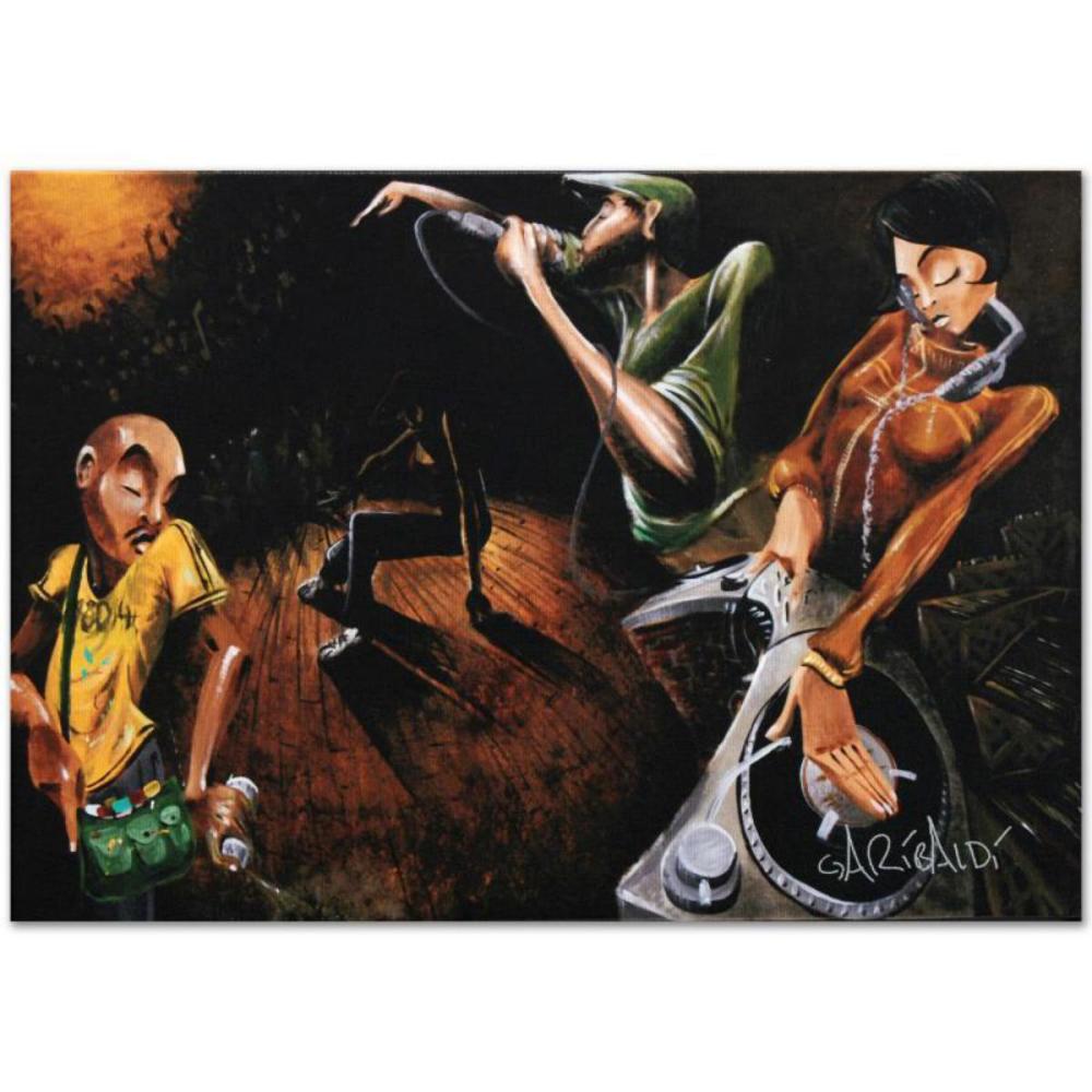 "The Get Down" Limited Edition Giclee on Canvas (36" x 24") by David Garibaldi, AP Numbered and Signed. This piece comes Gallery Wrapped.