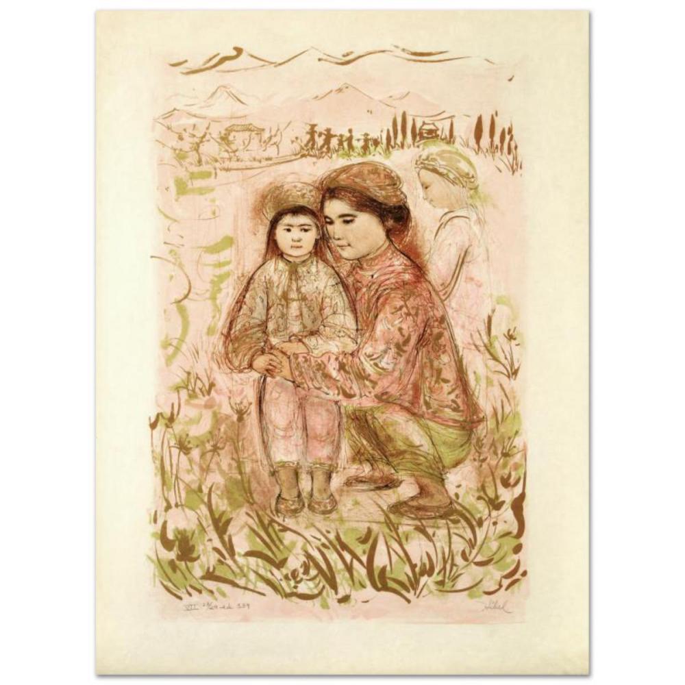 "Mrs. Hsu" Limited Edition Lithograph by Edna Hibel (1917-2014), Numbered and Hand Signed with Certificate of Authenticity.