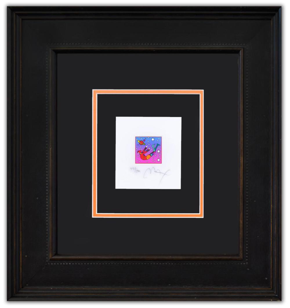 Peter Max- Original Lithograph "MIC FLYER IN SPACE VER II"