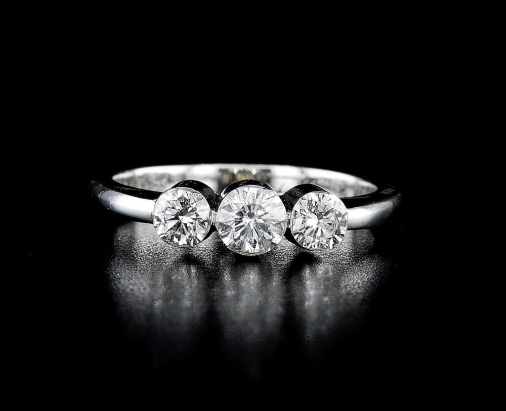 14kt White Gold 0.75 ctw Diamond Ring
