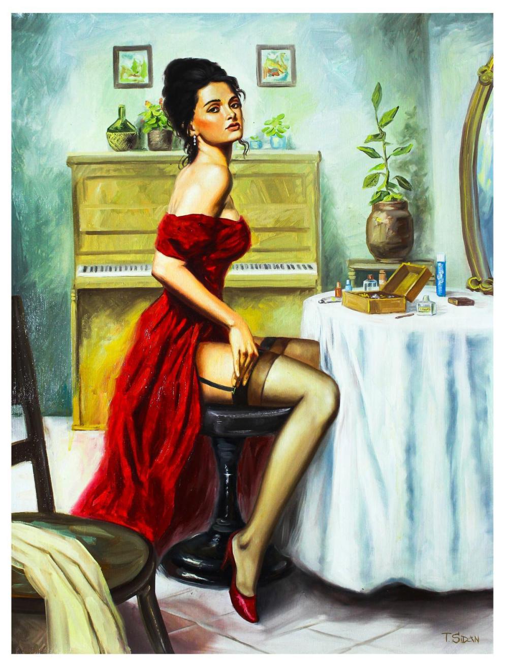 Taras Sidan- Original Oil on Canvas "Graziana"