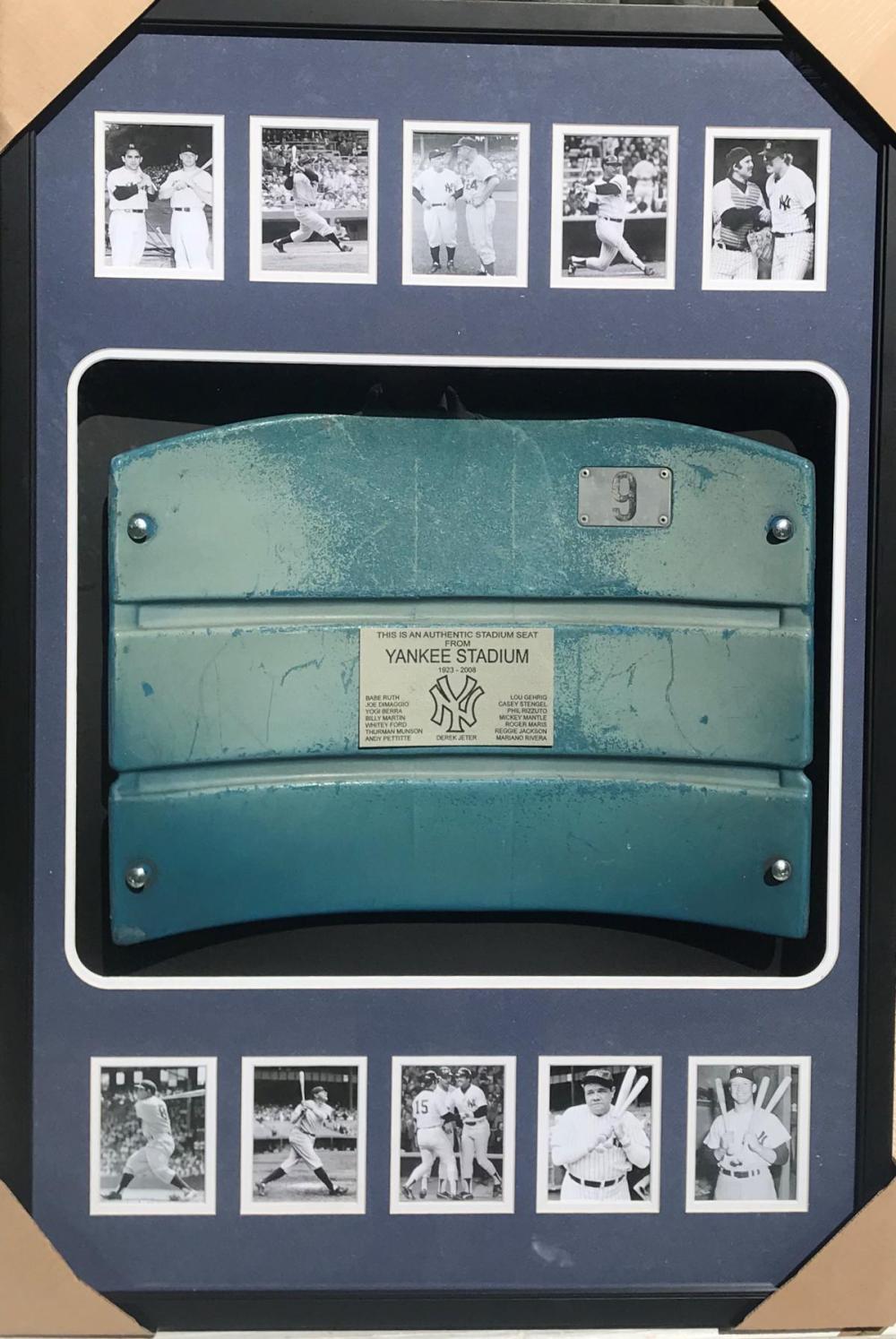 Original Custom Framed New York Yankees Stadium Seat