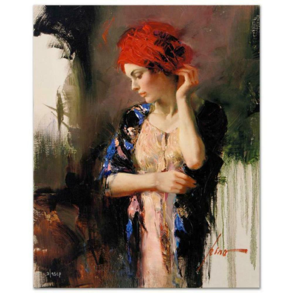 Pino (1939-2010), "Harmony" Artist Embellished Limited Edition on Canvas, CP Numbered and Hand Signed with Certificate of Authenticity.