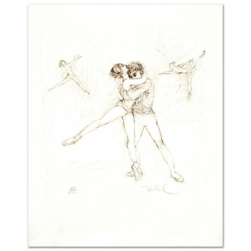 "Pas de Deux" Limited Edition Lithograph by Edna Hibel (1917-2014), Numbered and Hand Signed with Certificate of Authenticity.