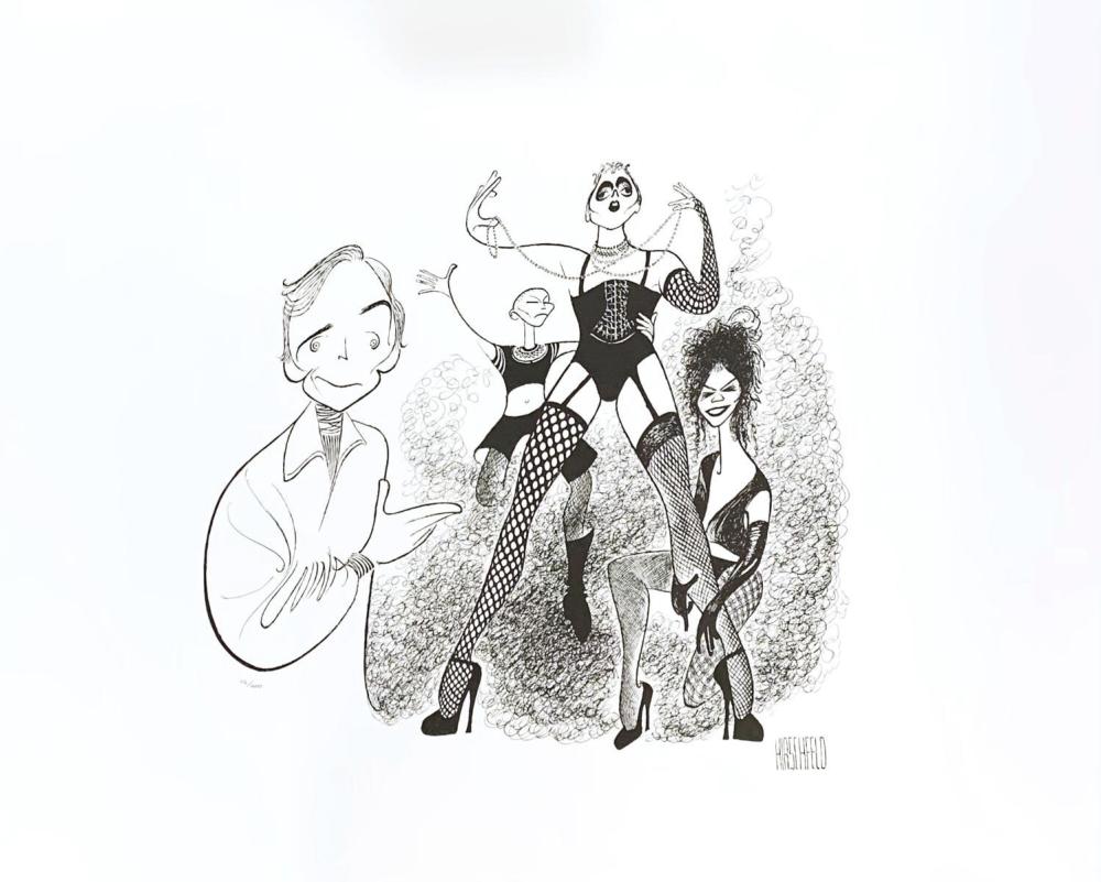 Al Hirschfeld- Original Lithograph on Paper "Rocky Horror Picture Show"