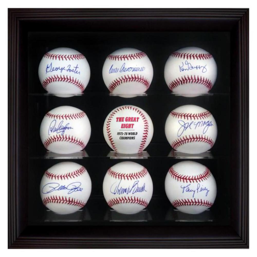 "Starting 8 Ball Set" Cased Set of 8 Baseballs Signed by the Big Red Machine's Starting Eight. Includes Certificate of Authenticity.