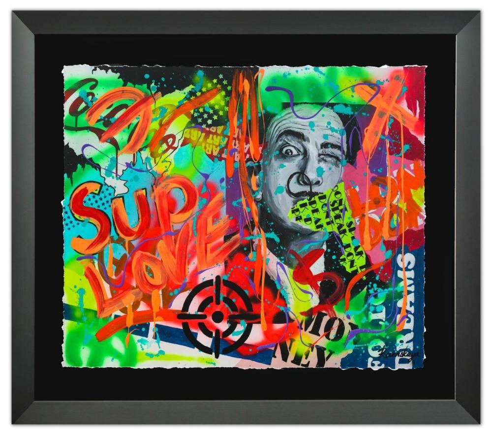 Nastya Rovenskaya- Original Mixed Media on Paper "SUP"