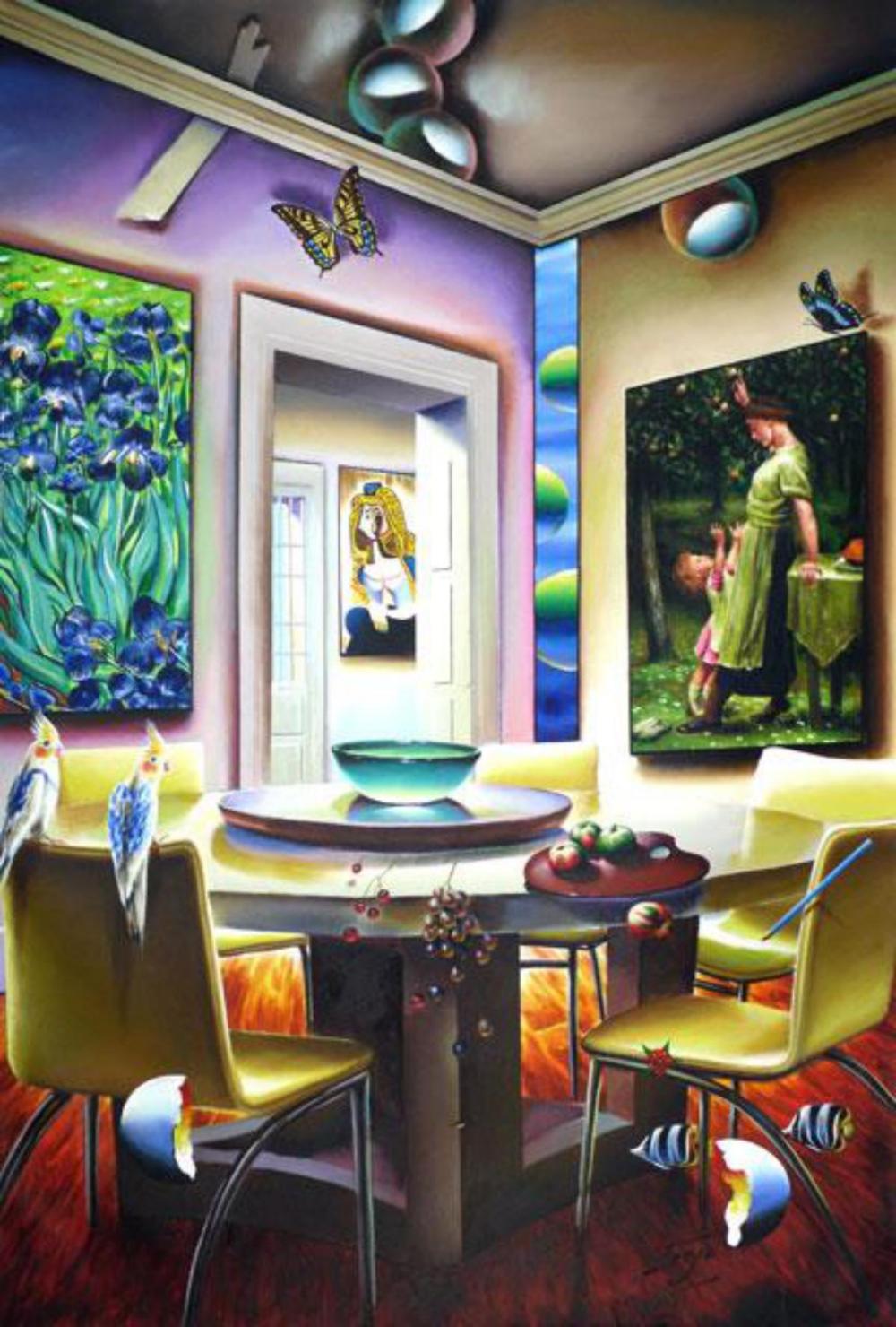 Ferjo "VICTORIAN DELIGHTS" Giclee on Canvas