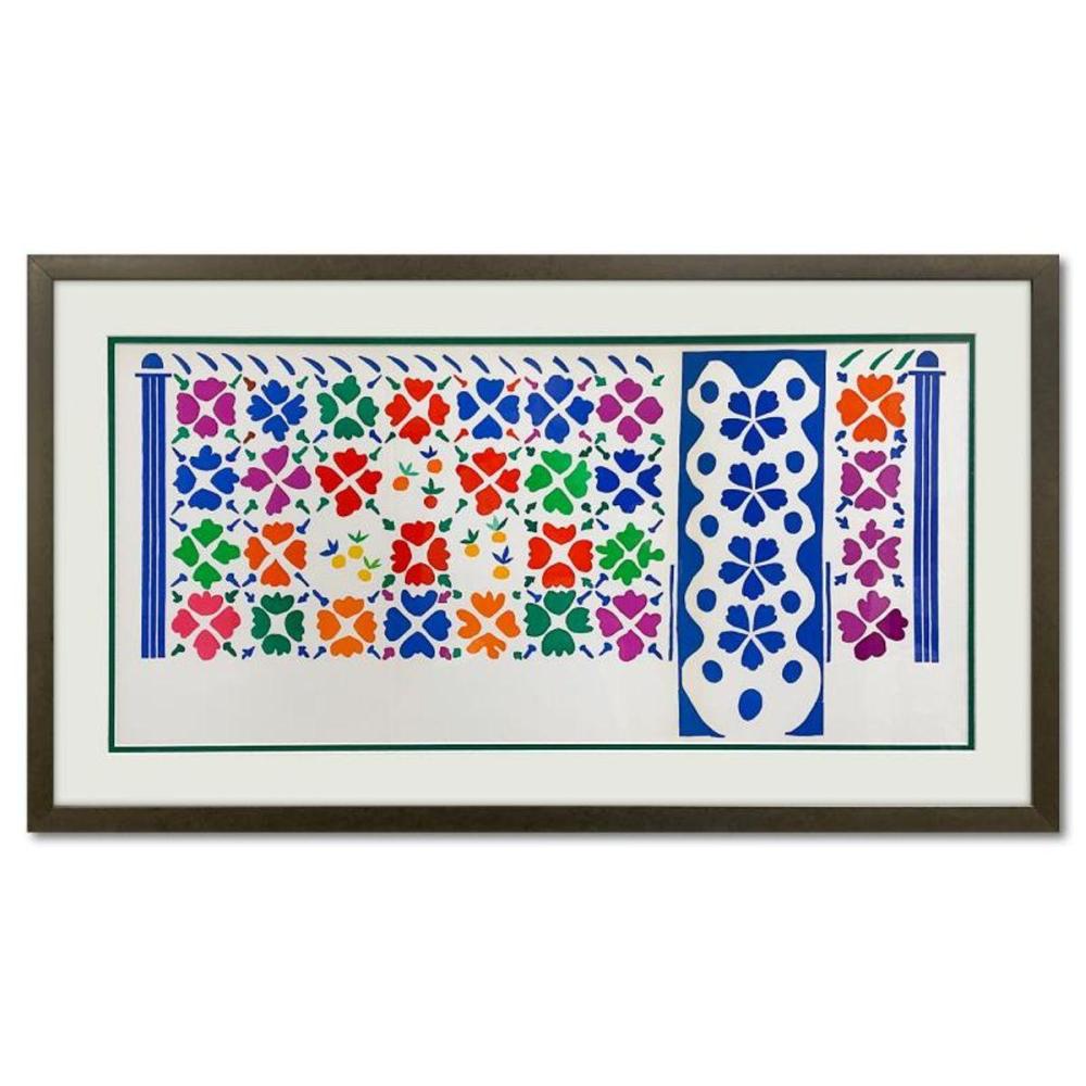 Henri Matisse (1869-1954), Framed Lithograph (35" x 19.5") with Letter of Authenticity.