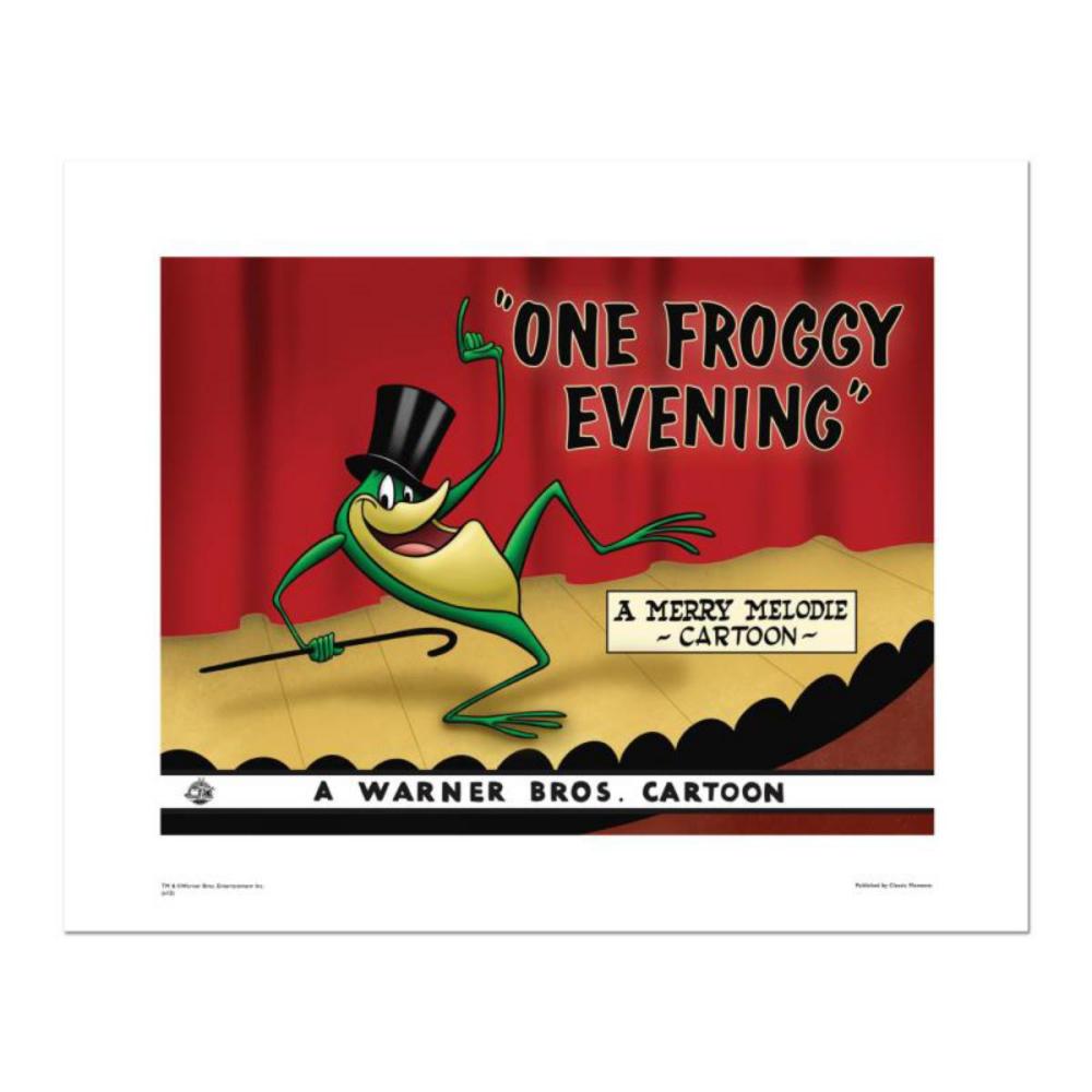 "One Froggy Evening" Numbered Limited Edition Giclee from Warner Bros. with Certificate of Authenticity.