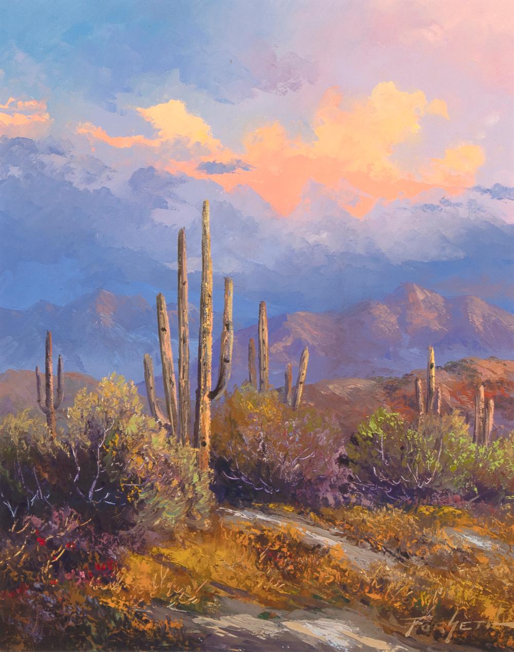 Carroll Forseth, Sajuaros at Dusk