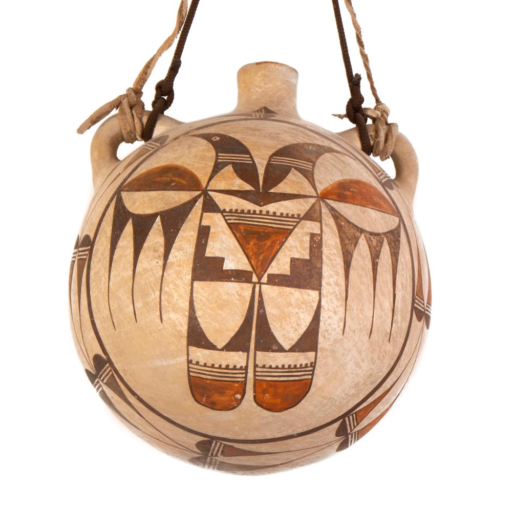 Acoma, Polychrome Canteen, ca. 1920