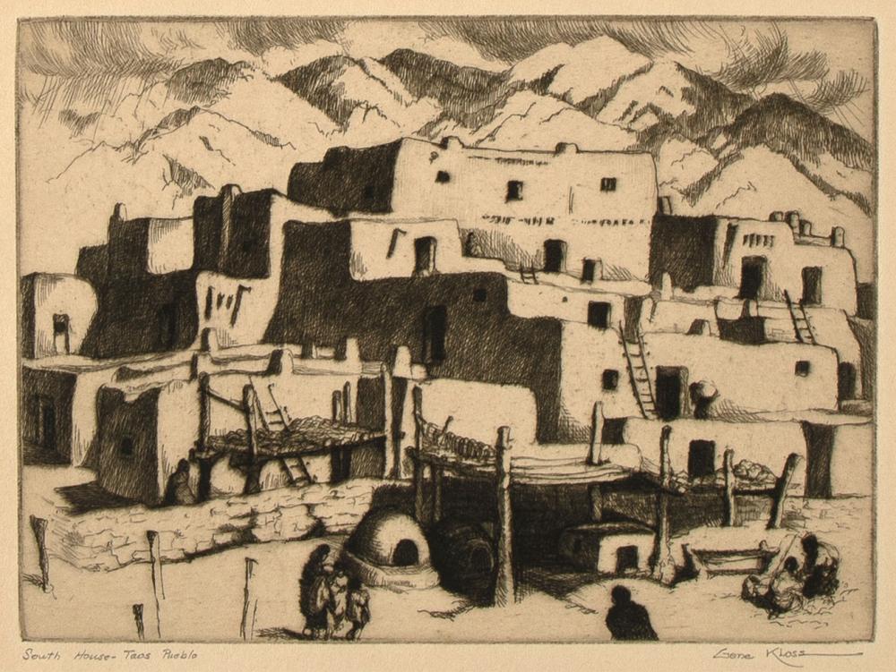 Gene Kloss, South House - Taos Pueblo, 1941